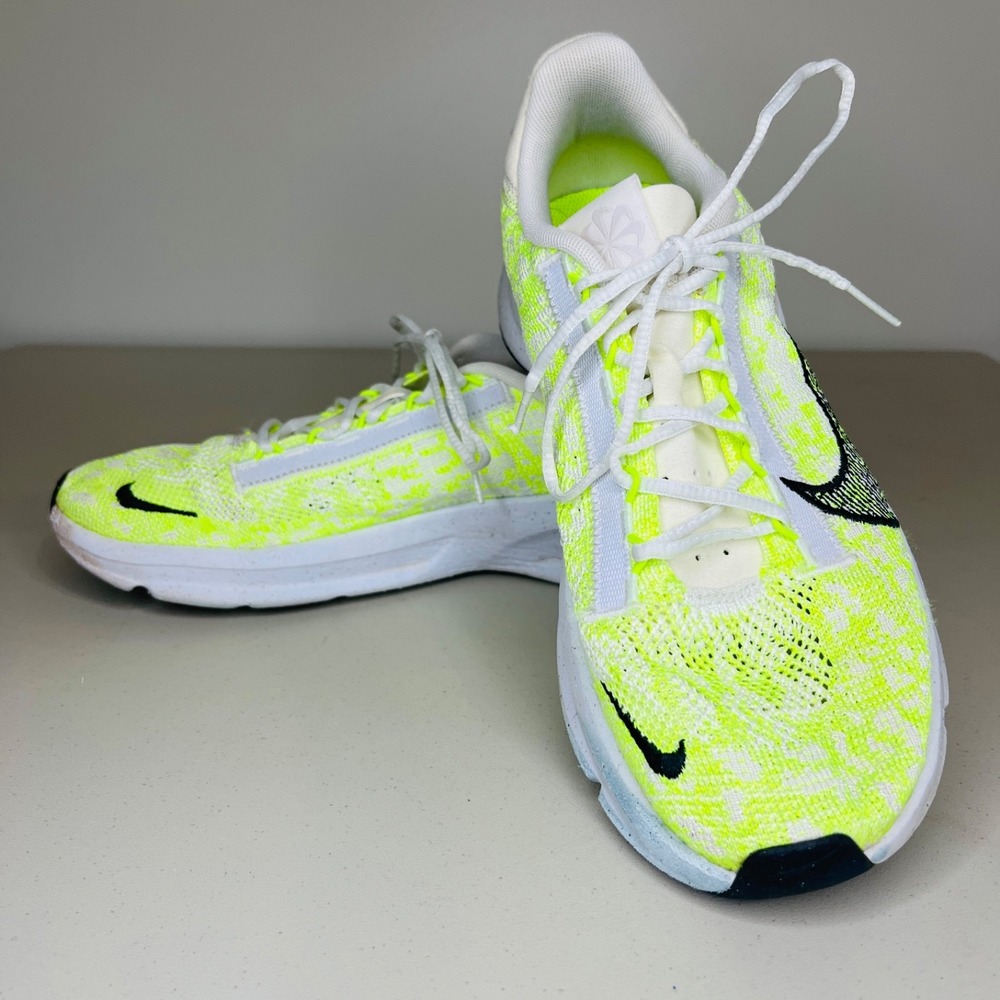 Nike SuperRep Go 3 Flyknit Next Nature in White Volt Women's 10 Cross Training - Picture 2 of 5